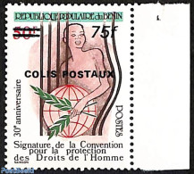 Benin 2007 30th Anniversary Of Signature Of The Convention For The Protection Of Human Rights, Overprint, Mint NH, His.. - Ongebruikt