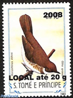 Sao Tome/Principe 2008 Horizorhinus Dohrni, Overprint, Mint NH, Nature - Birds - Sao Tomé Y Príncipe