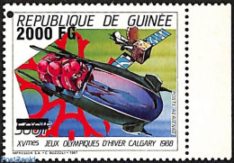 Guinea, Republic 2009 Olympic Wintergames Calgary, Overprint, Mint NH, Sport - Transport - (Bob) Sleigh Sports - Olymp.. - Winter (Other)