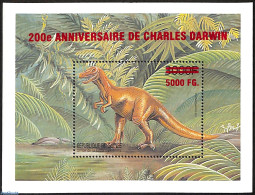 Guinea, Republic 2009 Charles Darwin, Prehistoric Animals, Overprint, Mint NH, Nature - Prehistoric Animals - Prehistorics