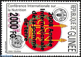 Guinea, Republic 2008 International Year Of The Potato, Overprint, Mint NH, Health - Food & Drink - Alimentación