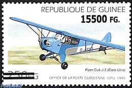 Guinea, Republic 2008 Airplane, Overprint, Mint NH, Transport - Aircraft & Aviation - Airplanes