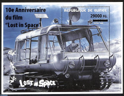 Guinea, Republic 2008 10th Anniversary Of The Film Lost In Space, Overprint, Block, Mint NH, Performance Art - Transpo.. - Film