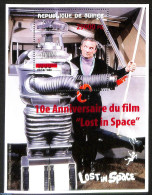 Guinea, Republic 2008 10th Anniversary Of The Film Lost In Space, Overprint, Block, Mint NH, Performance Art - Transpo.. - Film