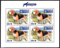 Djibouti 2018 Dog, Beagle, Mint NH, Nature - Dogs - Djibouti (1977-...)