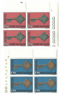 1968 Italia 1086-7 Europa CEPT Quartine Angolo Mnh** - 1961-70: Ungebraucht