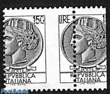 Italy 1976 Italy Spectacular Misperfporation, Mint NH, Various - Errors, Misprints, Plate Flaws - Otros & Sin Clasificación