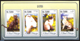 Sao Tome/Principe 2014 Cats, Mint NH, Nature - Cats - Sao Tome And Principe