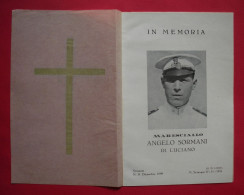 Italia Venezia Lot In Memoria Angelo Sormani Di Luciano Capo Meccanico Nave Libia Morbo 1931 Sciangai Chine 1931 - Historical Documents