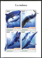 Niger 2018 Whales, Mint NH, Nature - Fish - Fische