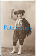 229566 REAL PHOTO COSTUMES DISGUISE CARNIVAL GIRL SPAIN POSTAL POSTCARD - Fotografía
