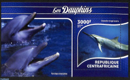 Central Africa 2015 Dolphins, Mint NH, Nature - Sea Mammals - República Centroafricana