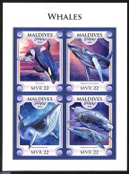 Maldives 2018 Whales, Mint NH, Nature - Sea Mammals - Maldives (1965-...)