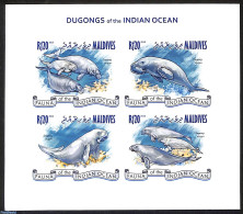 Maldives 2013 Dugongs, Imperforated, Mint NH, Nature - Sea Mammals - Maldiven (1965-...)