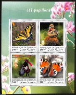 Djibouti 2018 Butterflies, Mint NH, Nature - Butterflies - Djibouti (1977-...)