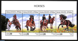 Maldives 2018 Horses, Mint NH, Nature - Horses - Maldiven (1965-...)