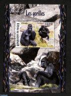 Niger 2016 Gorillas, Mint NH, Nature - Monkeys - Niger (1960-...)