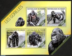 Niger 2014 Gorillas, Mint NH, Nature - Monkeys - Niger (1960-...)