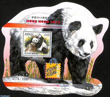 Guinea Bissau 2015 Pandas, Hong Kong, Numbered Edition, Mint NH, Nature - Pandas - Guinea-Bissau