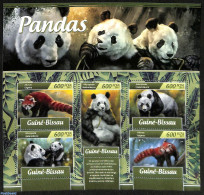 Guinea Bissau 2017 Pandas, Mint NH, Nature - Pandas - Guinea-Bissau