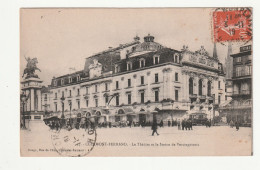 63 . CLERMONT FERRAND . LE THEATRE ET LA STATUE DE VERCINGETORIX  1919 - Clermont Ferrand