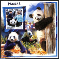 Guinea Bissau 2017 Pandas, Mint NH, Nature - Pandas - Guinée-Bissau