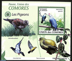 Comoros 2009 Pigeons, Mint NH, Nature - Birds - Pigeons - Comores (1975-...)