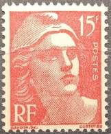 GANDON N° 813. 15 Fr. Rouge. NEUF** MNH - 1945-54 Marianne De Gandon