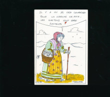 Illustrateur Philippe Brocard  1989 - Exemplaire Original - Il Y En A Un De Ces Courriers Pour La Crèche - Autres & Non Classés