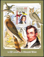 Central Africa 2016 250th Anniversary Of Alexander Wilson, Mint NH, Nature - Birds - Owls - Centrafricaine (République)