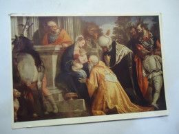 AUSTRIA   POSTCARDS  MUSEUM  ADORATION OF THE MAGI  PAOLO VERONESE - Autres & Non Classés