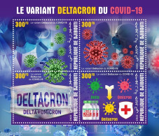 Djibouti 2022 Deltacron Variant Of Covid-19, Mint NH, Health - Corona/Covid19 - Corona/Covid19 - Yibuti (1977-...)