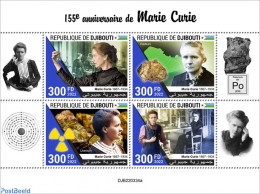 Djibouti 2022 155th Anniversary Of Marie Curie, Mint NH, History - Science - Geology - Atom Use & Models - Physicians - Fysica