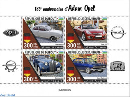 Djibouti 2022 185th Anniversary Of Adam Opel , Mint NH, Transport - Yibuti (1977-...)
