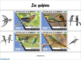 Djibouti 2022 Bee-eaters, Mint NH, Nature - Birds - Dschibuti (1977-...)