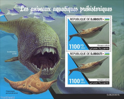 Djibouti 2022 Prehistoric Water Animals, Mint NH, Nature - Fish - Prehistoric Animals - Fische