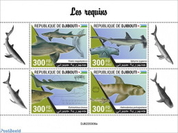 Djibouti 2022 Sharks, Mint NH, Nature - Sharks - Yibuti (1977-...)