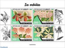 Djibouti 2022 Orchids, Mint NH, Nature - Flowers & Plants - Orchids - Dschibuti (1977-...)