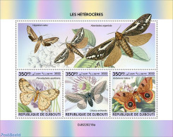 Djibouti 2022 Moths (Pseudaphelia Apollinaris; Citioica Anthonilis; Automeris Tridens), Mint NH, Nature - Insects - Djibouti (1977-...)