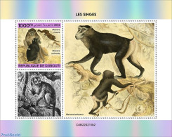 Djibouti 2022 Monkeys, Mint NH, Nature - Monkeys - Djibouti (1977-...)