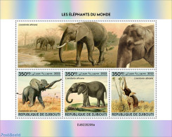 Djibouti 2022 Elephants , Mint NH, Nature - Elephants - Dschibuti (1977-...)