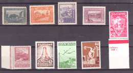 Bulgaria 1917-1939, Set Of 9 Different Stamps, OG, 8 MNH, 1 Hinged - Unused Stamps