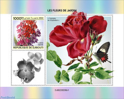 Djibouti 2022 Garden Flowers , Mint NH, Nature - Butterflies - Flowers & Plants - Yibuti (1977-...)