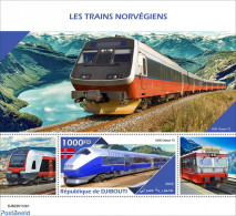 Djibouti 2022 Norwegian Trains, Mint NH, Transport - Railways - Eisenbahnen