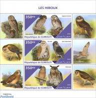 Djibouti 2022 Owls, Mint NH, Nature - Bird Life Org. - Owls - Djibouti (1977-...)