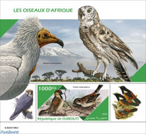 Djibouti 2022 African Birds, Mint NH, Nature - Birds - Birds Of Prey - Owls - Dschibuti (1977-...)