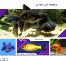Djibouti 2022 Goldfish, Mint NH, Nature - Fish - Peces