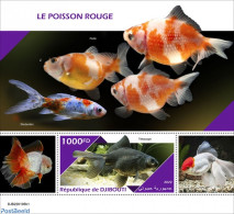 Djibouti 2022 Goldfish, Mint NH, Nature - Fish - Vissen