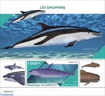 Djibouti 2022 Dolphins, Mint NH, Nature - Sea Mammals - Yibuti (1977-...)