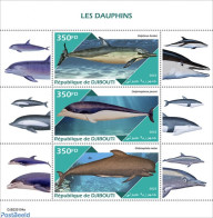 Djibouti 2022 Dolphins, Mint NH, Nature - Sea Mammals - Djibouti (1977-...)